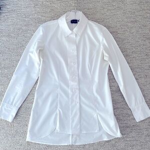 Women’s Tribal White Buttoned Down Blouse Size 4